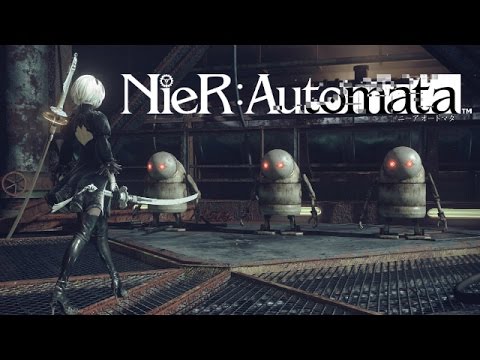Nier: Automata - Fetish Android vs Giant Robot