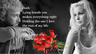 Keith Whitley &amp;  Lorrie Morgan  ~ &quot;I Just Want You&quot;