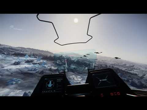 Star Citizen Aegis Pirate Gladius TrackIR flight at Lyria