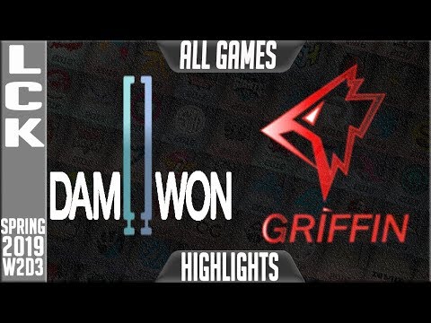 DWG vs GRF Highlights ALL GAMES | LCK Spring 2019 Week 2 Day 3 | Damwon Gaming vs Griffin