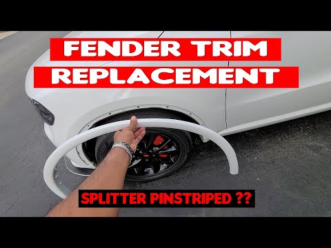 Fender Trim Replacement | adding vinyl pinstripe to your splitter