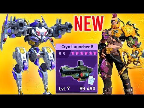 NEW WEAPON Cryo Launcher with Eclipse QUICKSILVER - New Pilot Lodestar - Mech Arena
