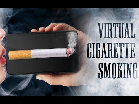 Virtual Cigarette Smoking (prank) Video