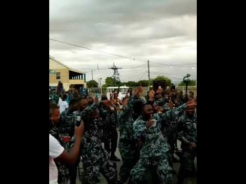 Capleton and Ffurious performs for the JDF Coast Guards