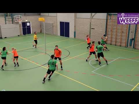 2018-12-01 Zaalkorfbal, 2e klasse, ADOS-KIOS, hele wedstrijd, Full HD