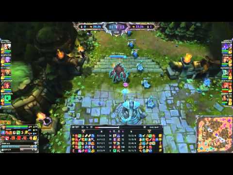 SKT T1 FakerBarcodeKiller Malphite vs Shyvana