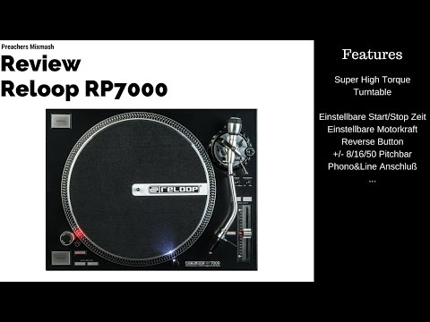 Reloop RP7000 High Torque Turntable Plattenspieler HD Review (VLog German 2017)
