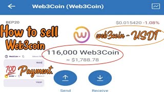 How to sell web3coin on trust wallet | How to swap web3coin to usdt💯 | Web3coin withdraw update