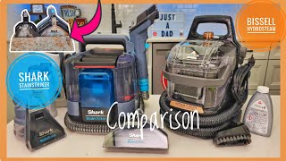 BISSELL Little Green HydroSteam vs Shark StainStriker Carpet