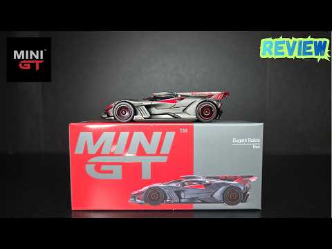 Feature Image thumbnail for the video blog It's Finally Here!  Mini GT - Bugatti Bolide Red - REVIEW by  booster_diecast