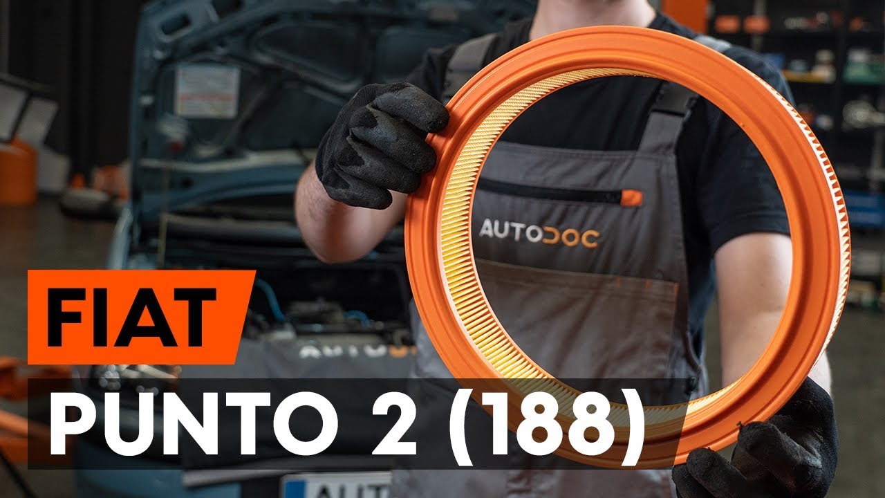 Levegőszűrő-csere Fiat Punto 188 gépkocsin – Útmutató