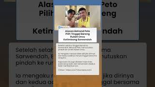 Tinggalkan Sarwendah, Terungkap Alasan Betrand Peto Pilih Tinggal Bareng Ruben Onsu