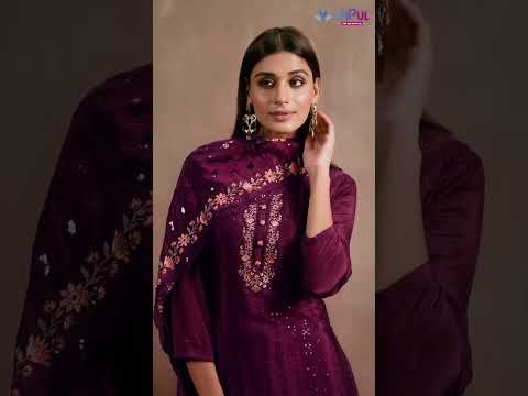 Vipul Gulnaar Vol-4 Chinnon Wholesale Designer Salwar Suits Catalog – product video thumbnail