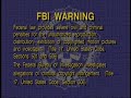 FBI Interpol Warning Screens 1996 2003 DVD Quality