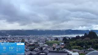 ４Ｋ【LIVE】諏訪湖・八ヶ岳ライブ気象情報カメラ３｜Weather Station Live｜長野県諏訪盆地 2026/08/10 05:06 live webcam