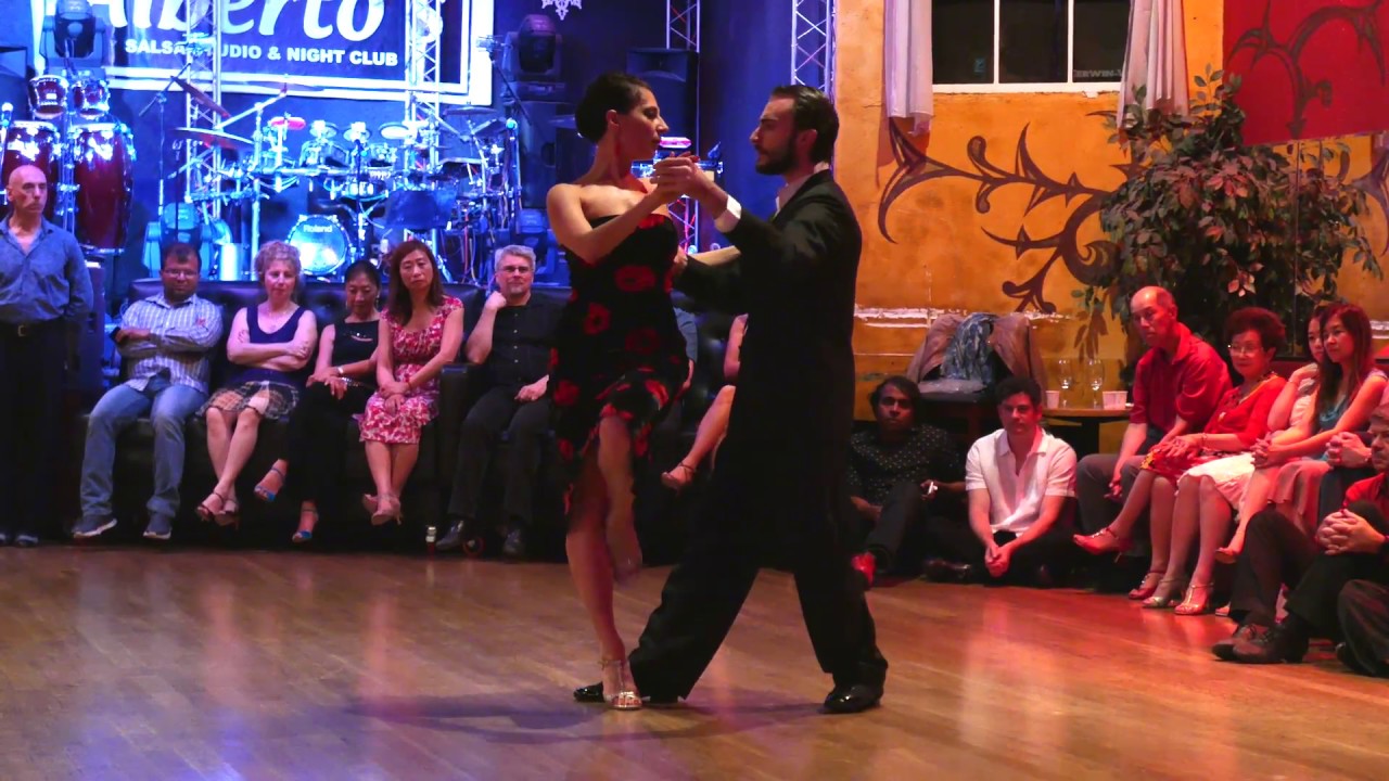 Maria Filali & Gianpiero Galdi @ Milonga @ Alberto's 2017 April 23 Demo 2 of 3