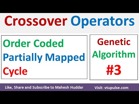 #3. Order Coded Crossover Operators Genetic Algorithm Example in machine learning by Mahesh Huddar