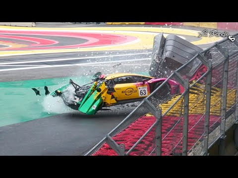 GT Open Spa 2024 | HUGE CRASH Rolf Ineichen - Lamborghini Huracan GT3 by La Sangle