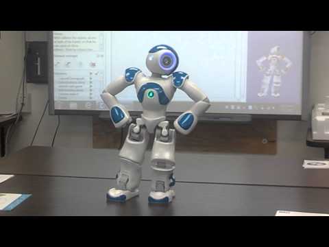 NAO Robot doing Gangnam Style in Computer Class
