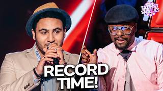 will.i.am Turned His Chair In 2 SECONDS...The FASTEST In Voice History | The Voice
