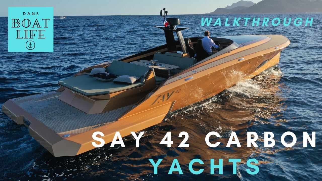 SAY 42 Carbon Yachts - Yacht TOUR the Formula 1 of Day Boats!