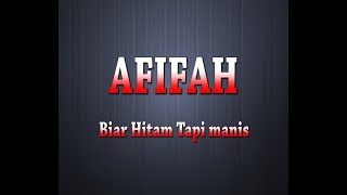 Download lagu AFIFAH - Biar Hitam Tapi Manis (Karaoke Lyrics) mp3 Download lagu AFIFAH - Biar Hitam Tapi Manis (Karaoke Lyrics) mp3