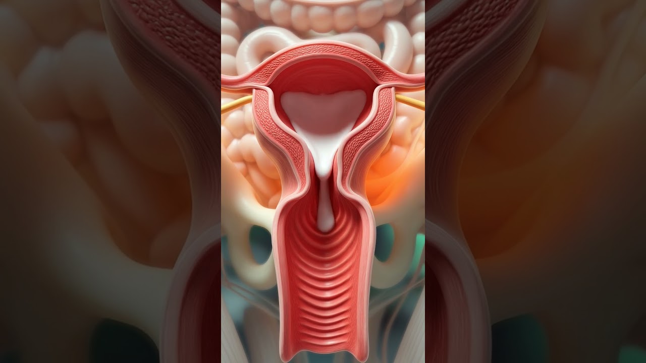 Menstrual Cycle Explained In 3D | Female Reproductive System #anatomy #shorts