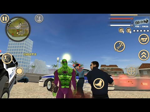 Spider Rope Hero Vice Town #4 - Flying Spider Hero Crime Simulator Android GamePlay