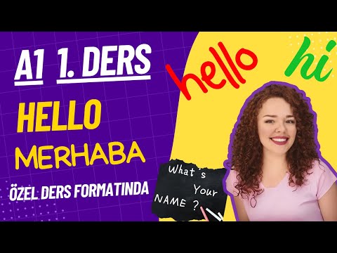 İNGİLİZCE A1-1. DERS "Hello" -İngilizce Öğren-