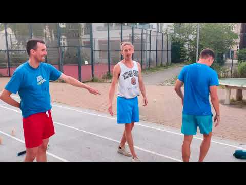 Berlin footbag freestyle circle in July 2025