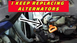 QUICK TIP: MY HONDA'S ALTERNATOR KEEPS GETTING OIL IN IT & FAILING!  I'VE ALREADY REPLACED IT TWICE!