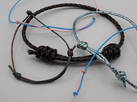 Anleitung Grundtechnik Schiebeknoten - Schmuck selber machen - DIY