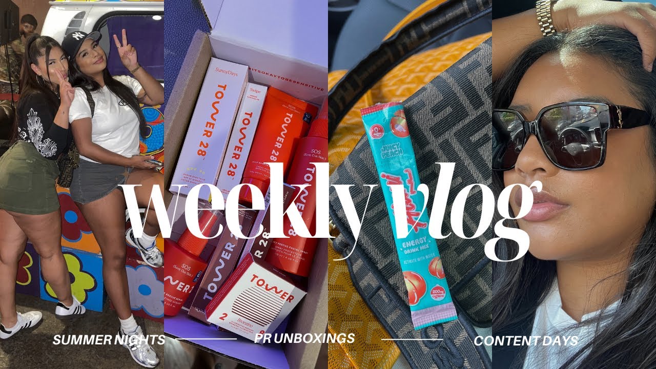 WEEKLY VLOG | SUMMER NIGHTS OUT, HE CAUGHT ME IN A LIE, CONTENT DAYS, SHOPPING TRIPS + MORE!