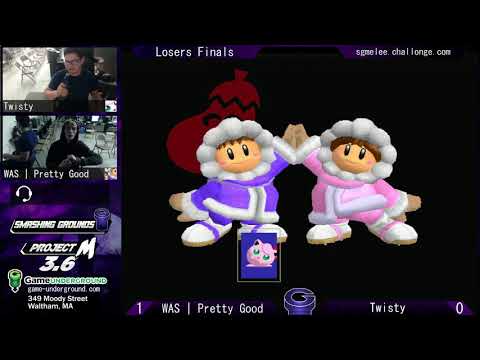 SG at GU 18.7 Melee LF - WAS | Pretty Good (Ice Climbers) vs Twisty (Jigglypuff)