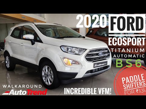 2020 Ford Ecosport Titanium Automatic - Most Detailed Walkaround Review | TeamAutoTrend !!