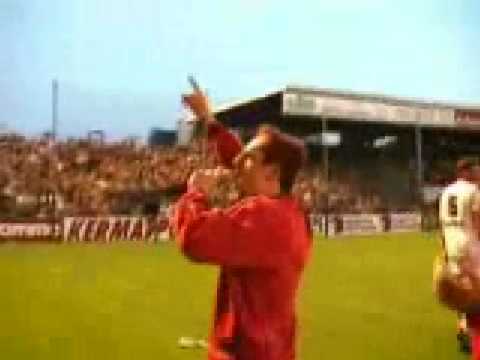 Stade Brestois - pau 2004. Franck Ribery au micro