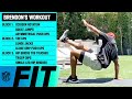 Train with an NFL Linebacker! 15-Minute At-Home Workout NO EQUIPMENT NEEDED