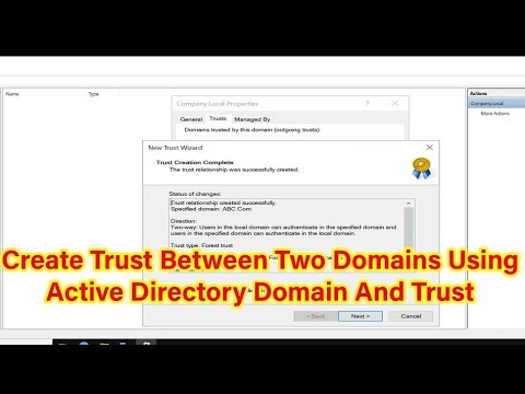 How to Create Trust Between Domains Using Active Directory Domain and Trust on Windows Server 2022