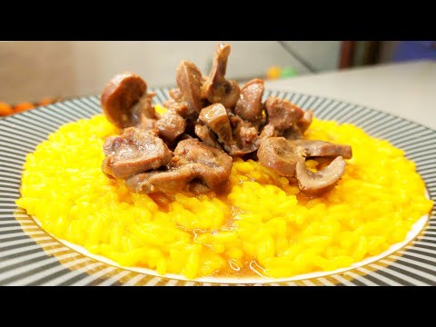 Risotto alla Milanese con Rognoncino Trifolato *wow*