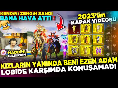 KIZLARIN YANINDA BENİ EZMEYE ÇALIŞAN ADAM 😡 LOBİDE KARŞIMDA KONUŞAMAYA CESARET EDEMEDİ - PUBG TROLL