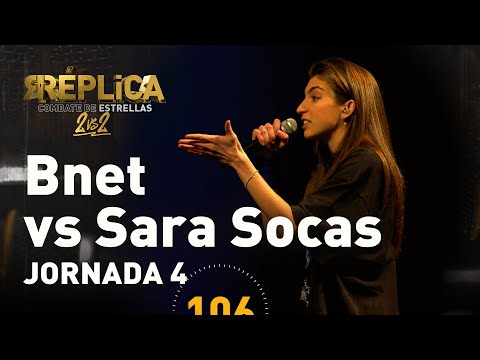 BNET vs SARA SOCAS 1vs1 | Réplica, combate de estrellas | JORNADA 4
