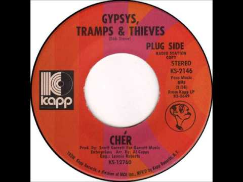Cher - Gypsys Tramps & Thieves on Stereo 1971 Kapp 45 rpm record.