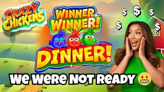 Second Spin HITS On MAX BET → Crazy Chickens Slot Wins BIG!