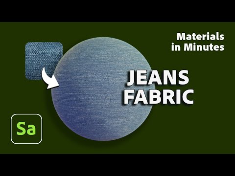 Create Jeans Fabric in Substance 3D Sampler | Materials in Minutes #7 | Adobe Substance 3D