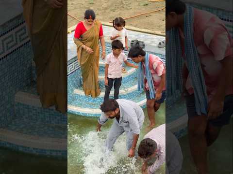 Bacche dimag laga ke karaya swiming pool saf 😂