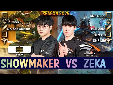 HLE Zeka vs DK ShowMaker - Zeka VIKTOR vs ShowMaker GAREN Mid - Patch 15.2 KR Ranked | lolrec