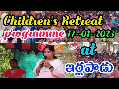 Children's Retreat Programme Highlights at Irlapadu Village (ఇర్లపాడుగ్రామం)Chilakaluripet Mandalam