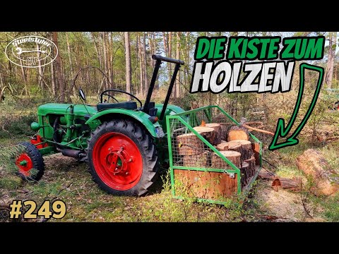 Die Schubkarre im Wald 👍| HOLZ geht los | Die Heckkiste am Deutz |Oberlenker fest | #vlog 249