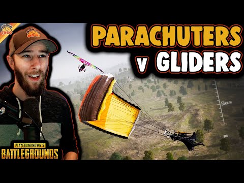 Parachuters v Gliders: A Showdown ft. HollywoodBob - chocoTaco PUBG Erangel Gameplay