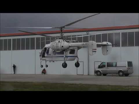 Ka-26 cabin flight. Aerobatics in sleet and snow. 2021 03 19 Fertőszentmiklós